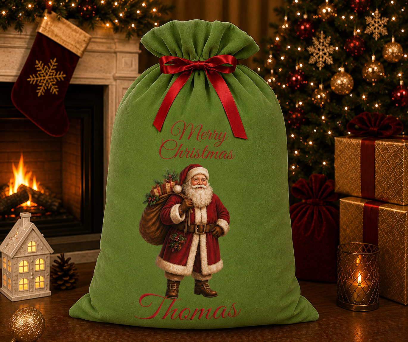 DTF Santa number 2 for RST Christmas Range (these will be printed in July) Please read description regarding the writing (Copy)