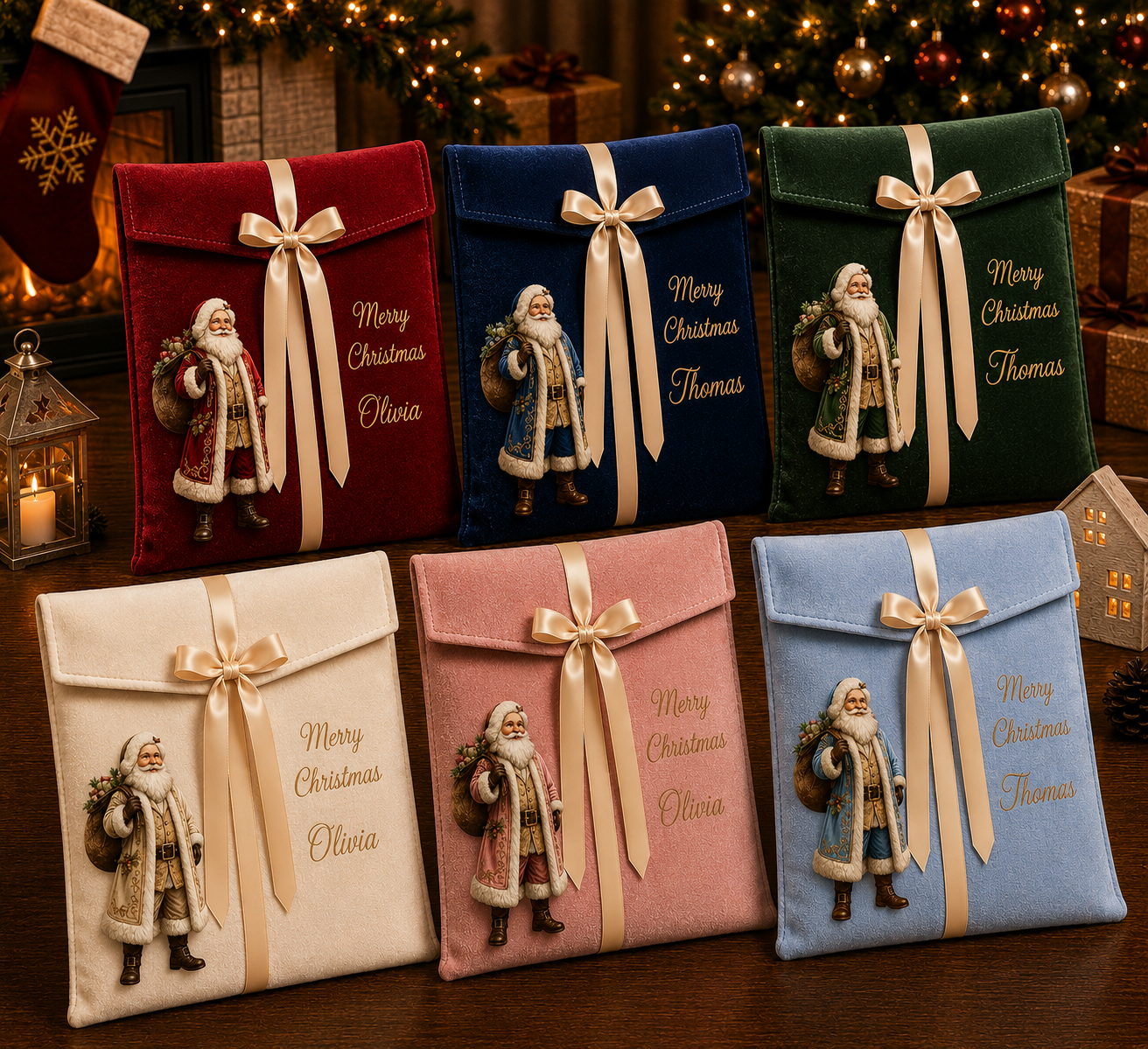 DTF Santas for RST Christmas Range Please read description regarding the writing PRE-Order due August
