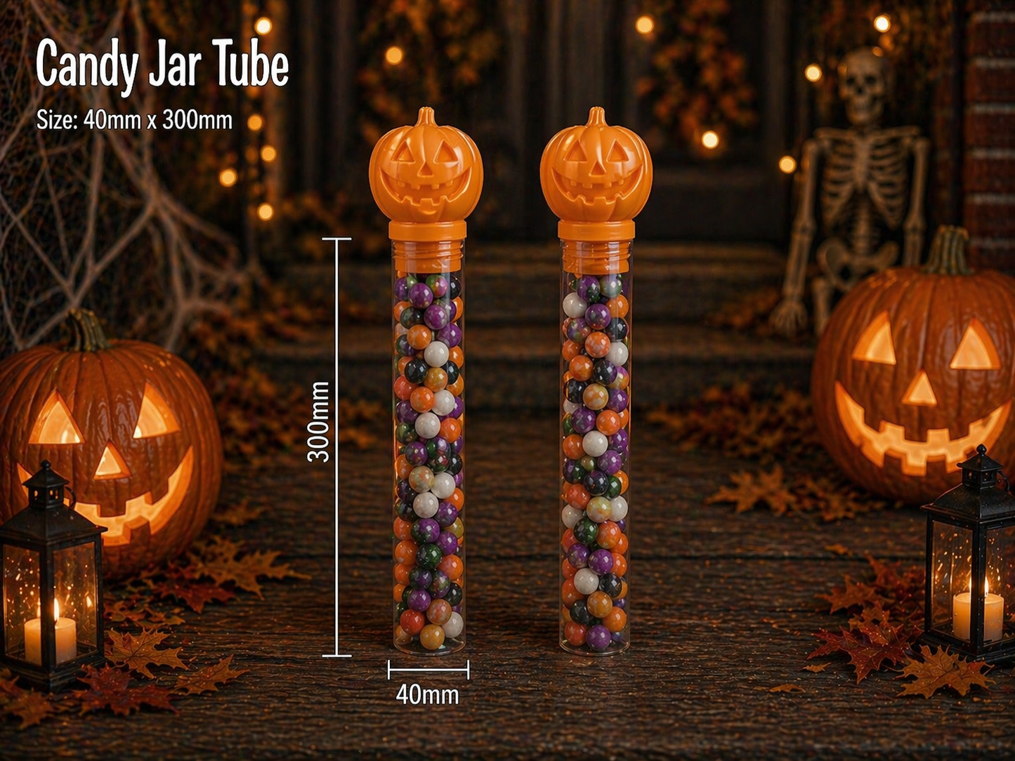 PRE-ORDER Pumpkin Candy Tubes (Due end July)