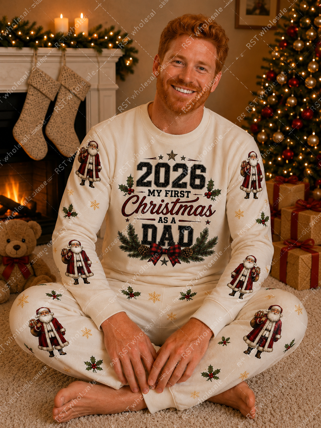 DTF Fabric - 2026 My First Christmas As A Dad