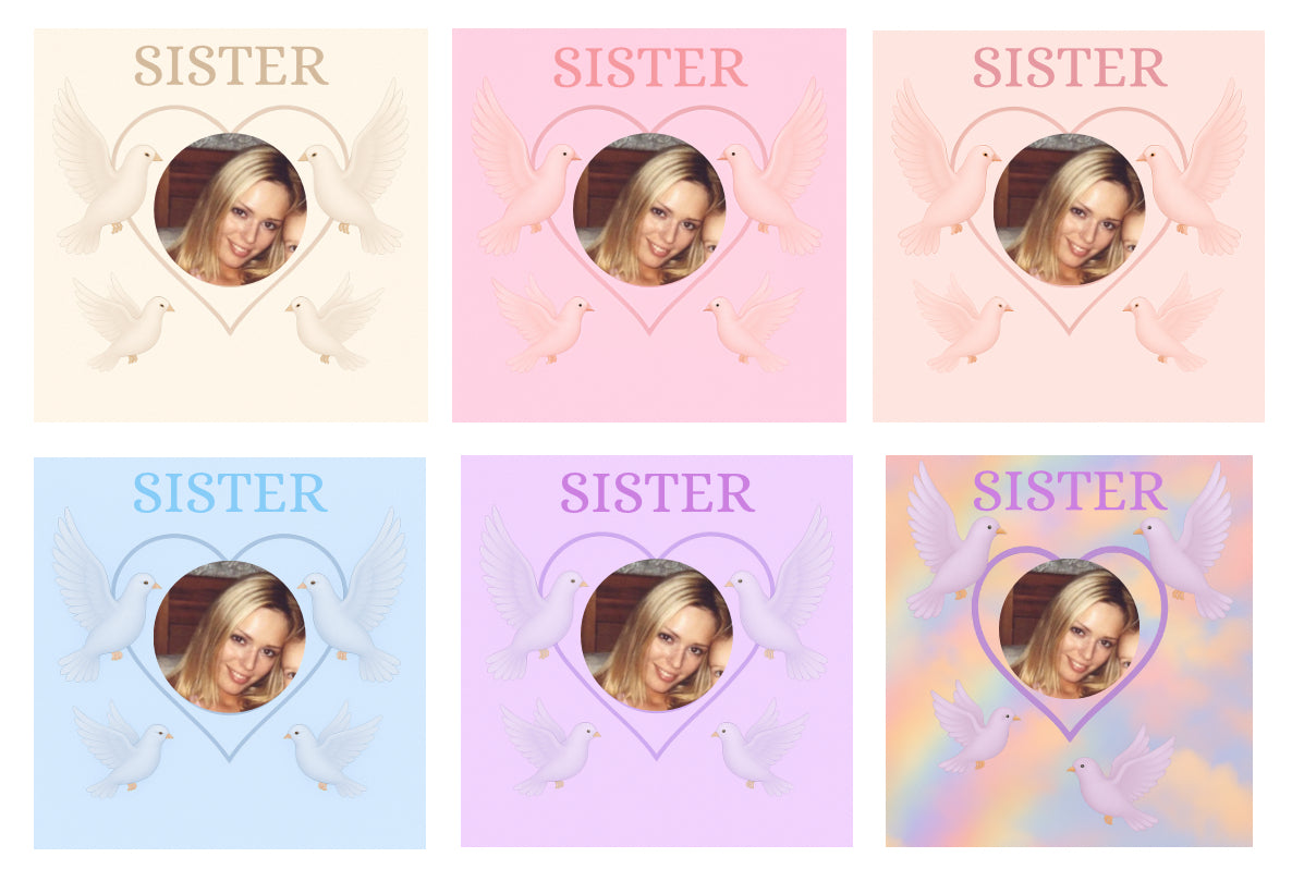 UV - Doves - custom with photo