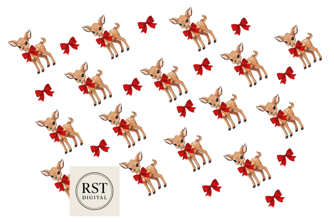 UV DTF - RST Christmas Deer multiple sizes