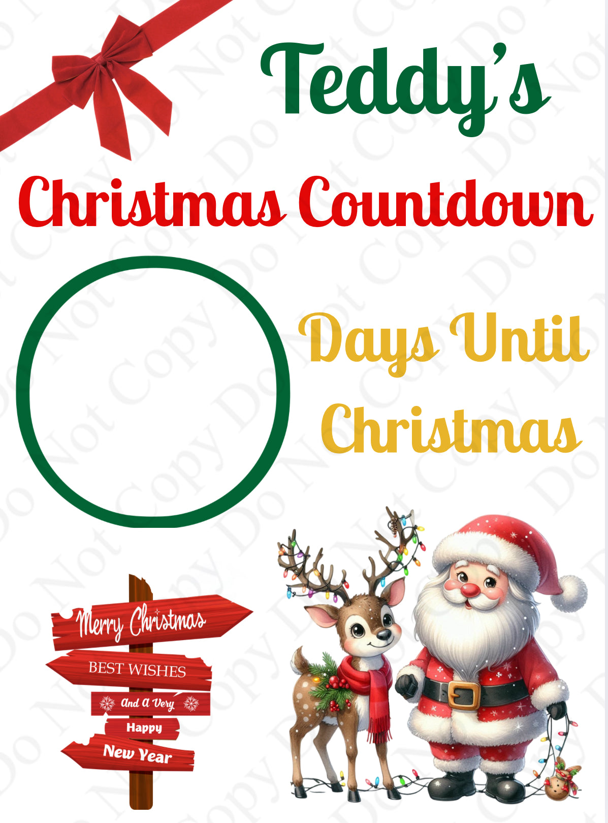 UV DTF - RST Christmas Count Down