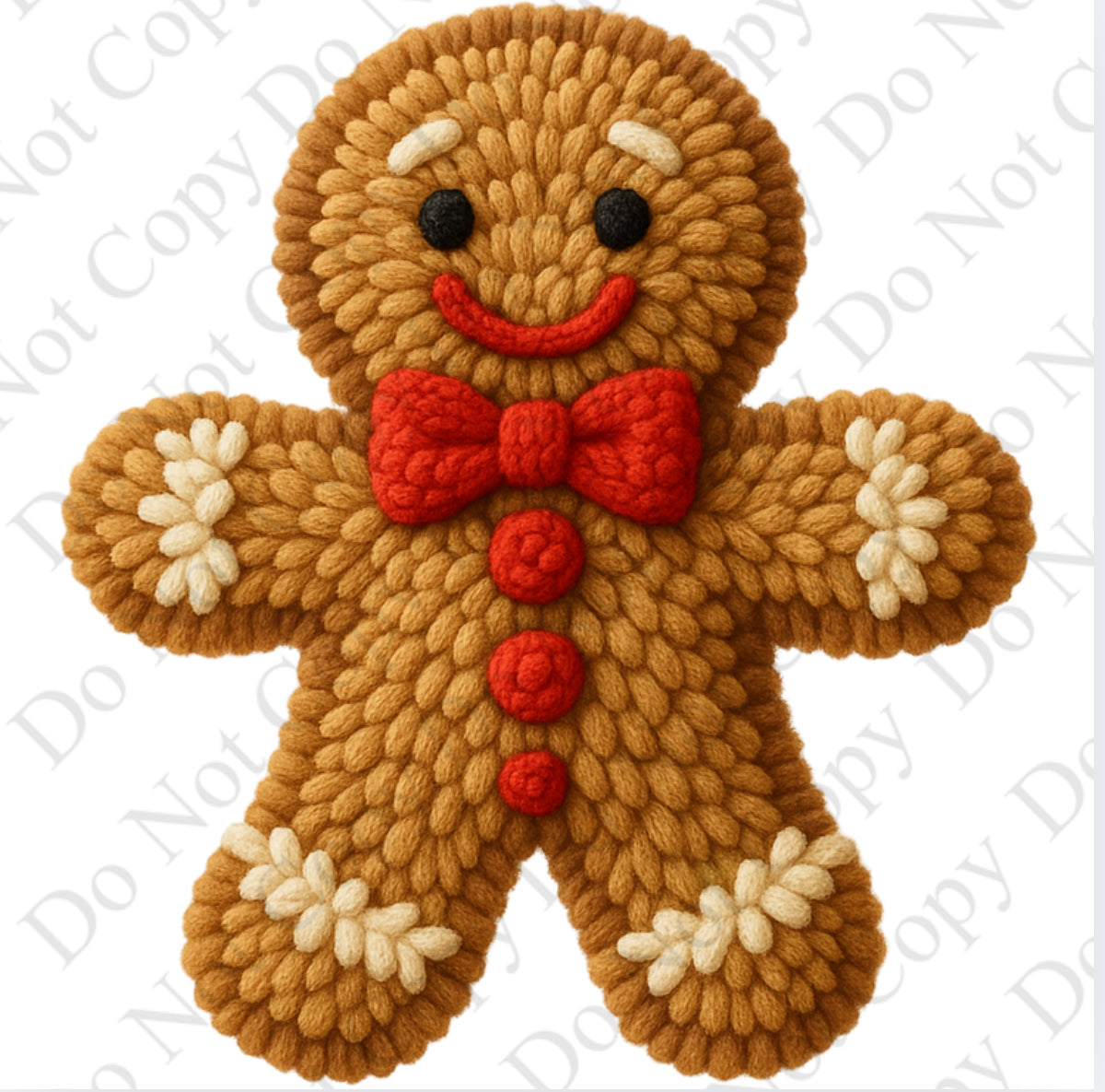 DTF Fabric - Gingerbread (Wooly Style)