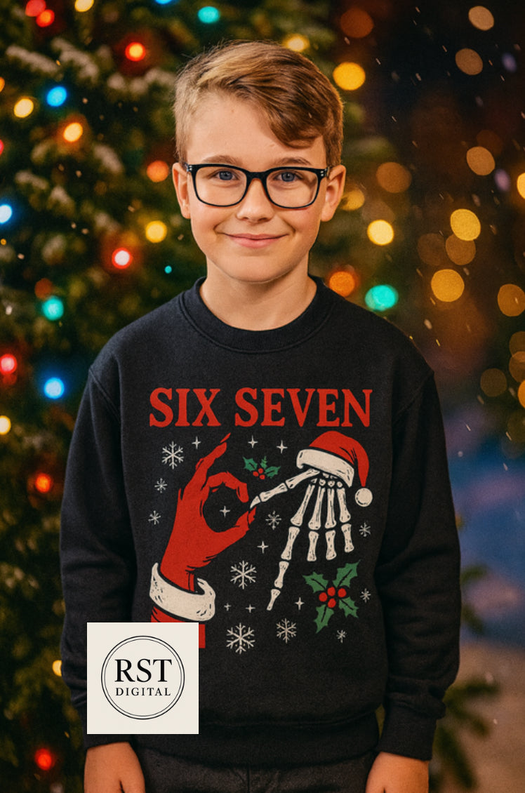 DTF Fabric - Christmas Six Seven (6 7)