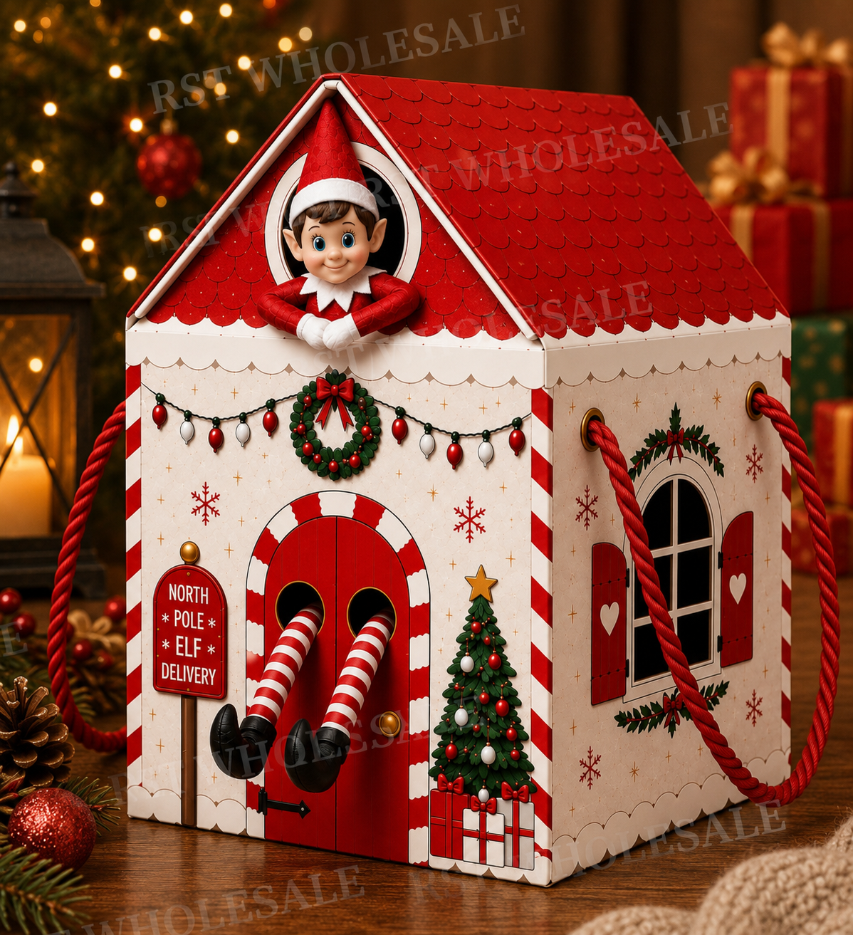 Large Red and White Elf Return Box PRE-Order due September