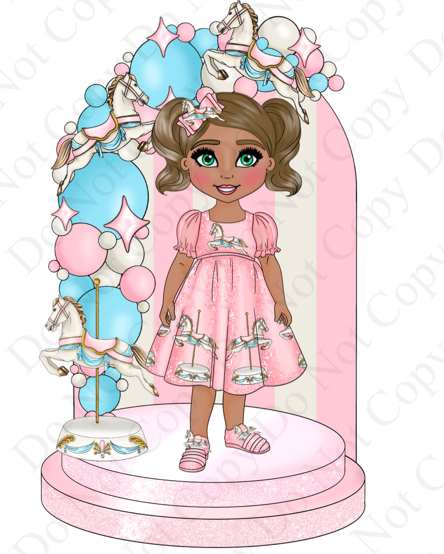 UV - Tall Background Carousel Dolly’s