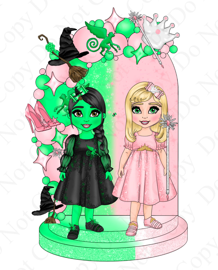 UV - Witch and Glinda Tall Background Dollys