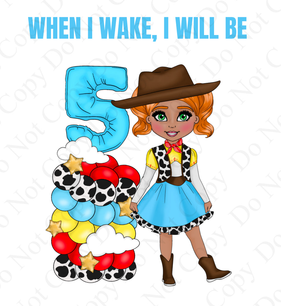 DTF Fabric - Toy Land Girl “When I Wake” Dollys