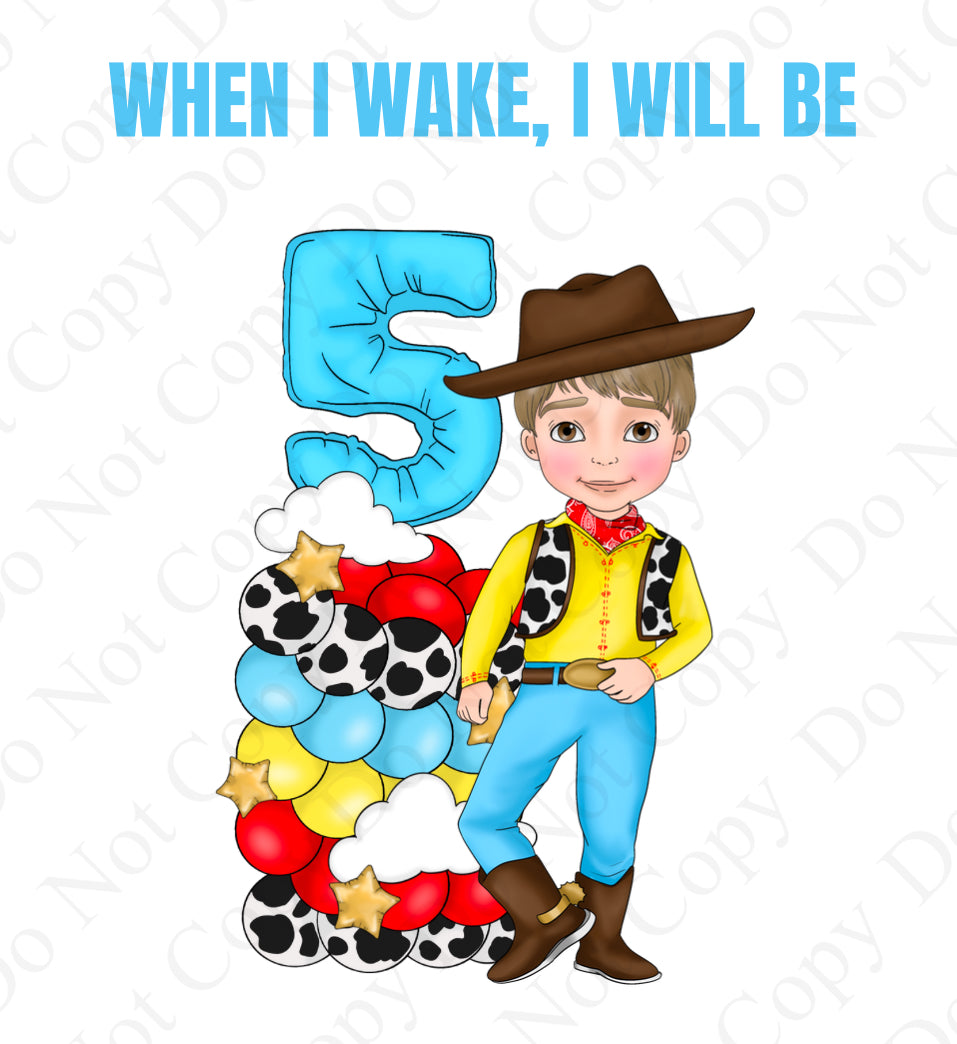 DTF Fabric - Toy Land Boy “When I Wake” Dollys