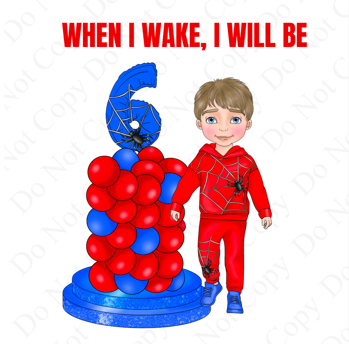 DTF Fabric - Web Boy “When I Wake” Dollys