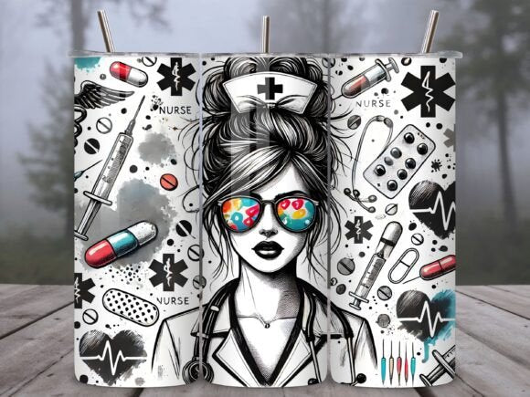 Sublimation Print - Butterfly Nurse Appreciation Tumbler