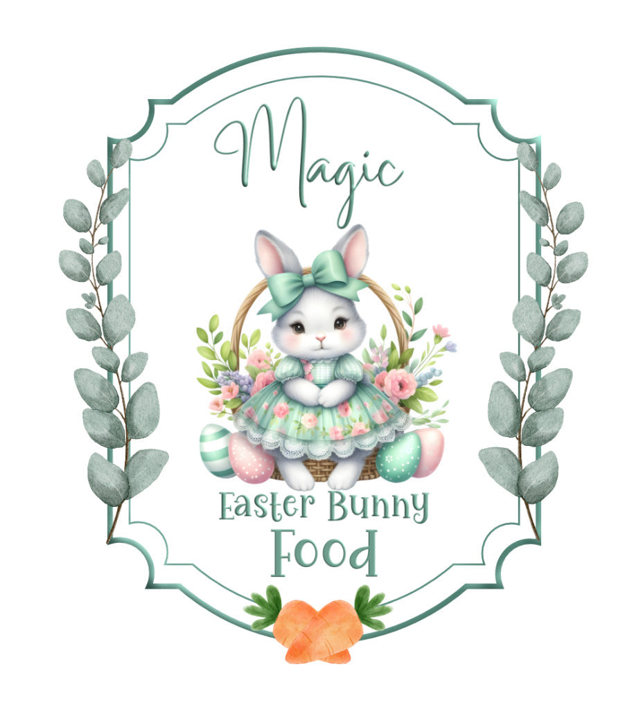 UV DTF - Easter Bunny Food for Poppers (multiple designs & colours)