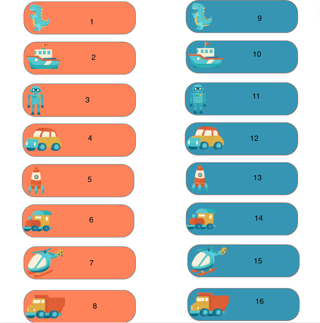 Custom DTF Fabric - Name Tags Blue or Orange