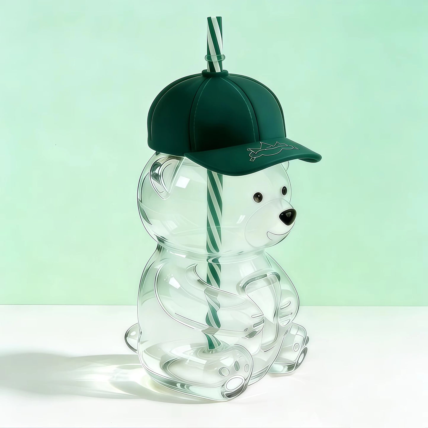 Baseball Cap Glass Bear Tumbler (Pre-Order due mid May)
