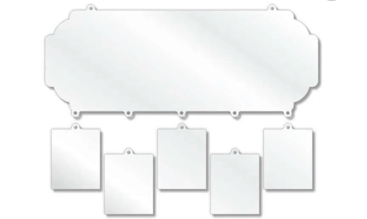 Acrylic Plaque With Hanging Instant Photos (Can be sublimated on)