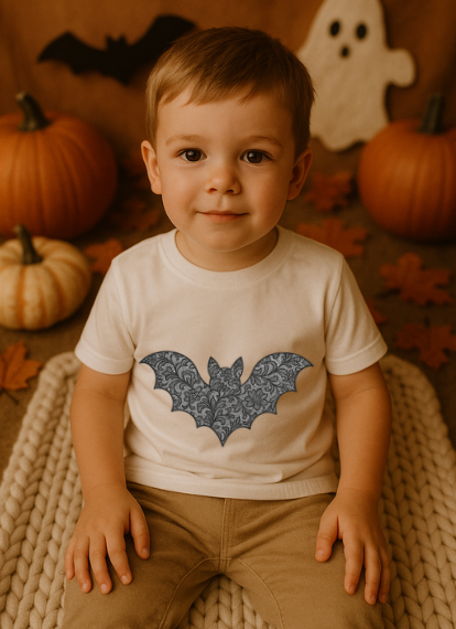 DTF Fabric - Lace Effect - Bat