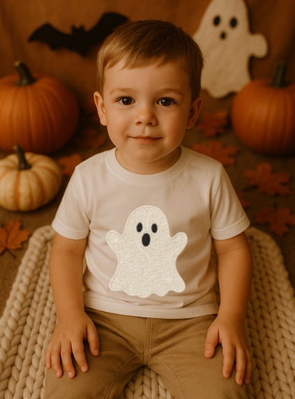 DTF Fabric - Lace Effect - Ghost