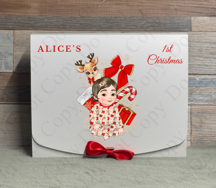 Dolly Gift Box - Prancer Baby Girl Dolly (Name with Wording Optional)