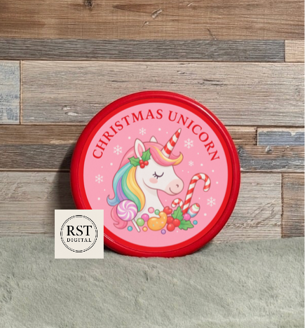 Chocolate Tub Sticker - Unicorn