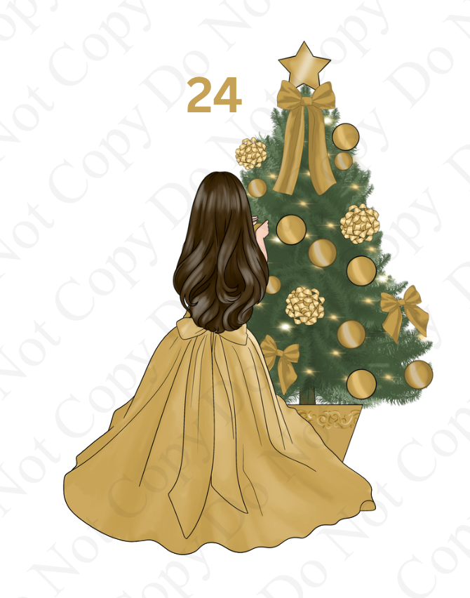 DTF - Christmas Tree Back Dolls (Dresses 13 - 24)
