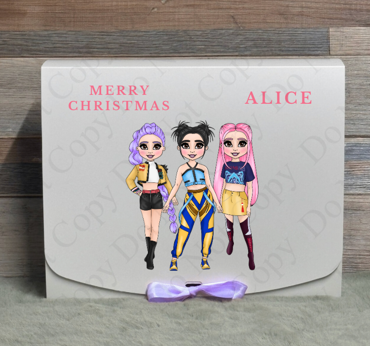 All 3 Dollys (Rumi, Zoey, Mira) Christmas Eve Box - (With Optional Name and Wording)