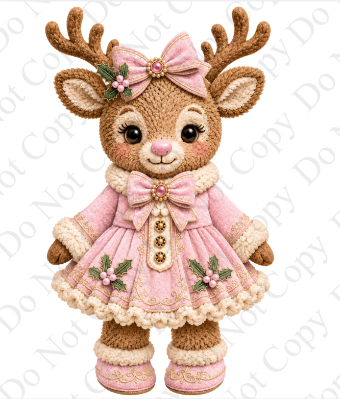 Digital Download - Pink Reindeer