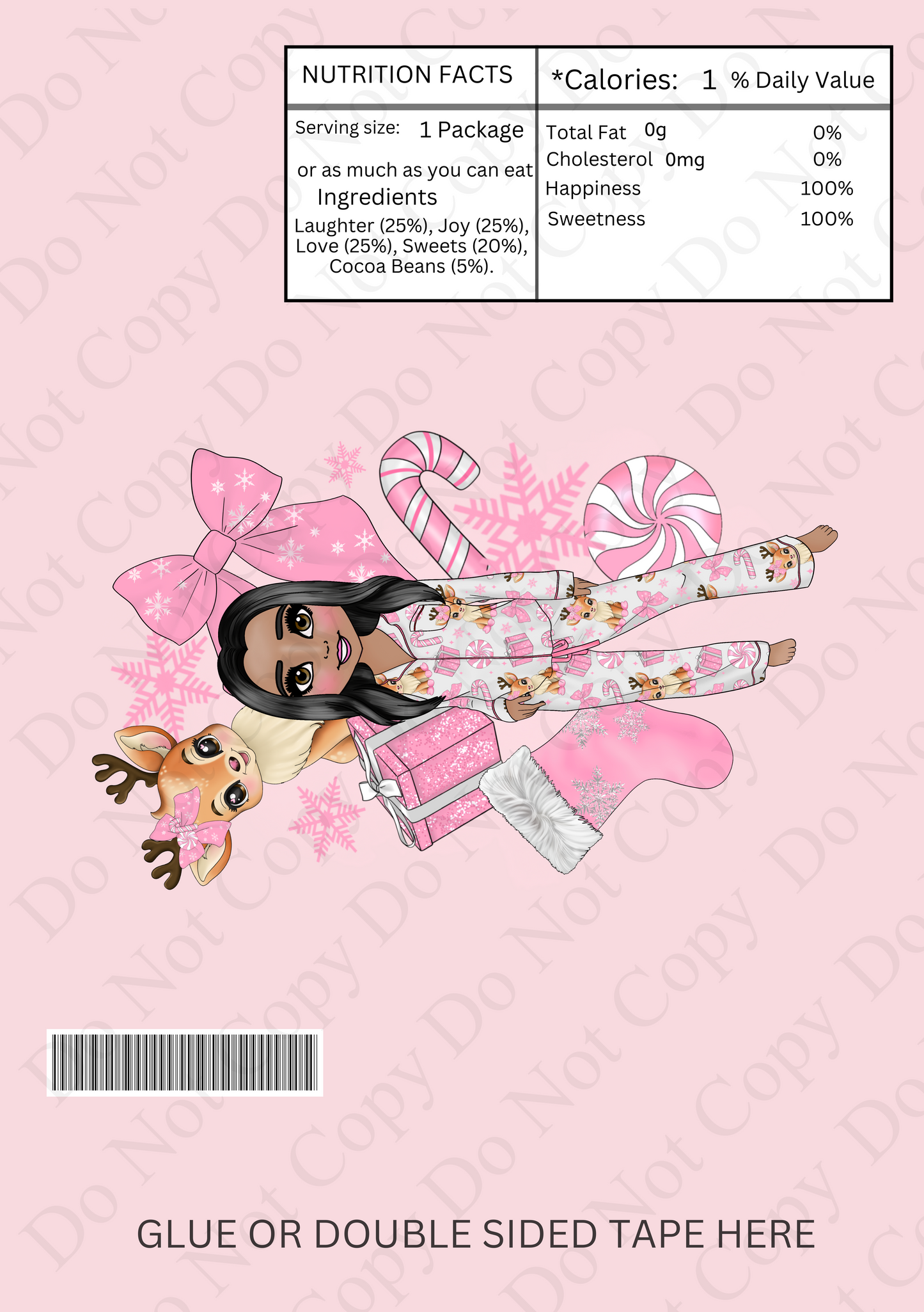 Chocolate Wrapper - Vixen Dolly (Makeup background)