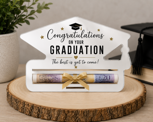 Acrylic Graduation Gift Money Holderl (Can be sublimated on)