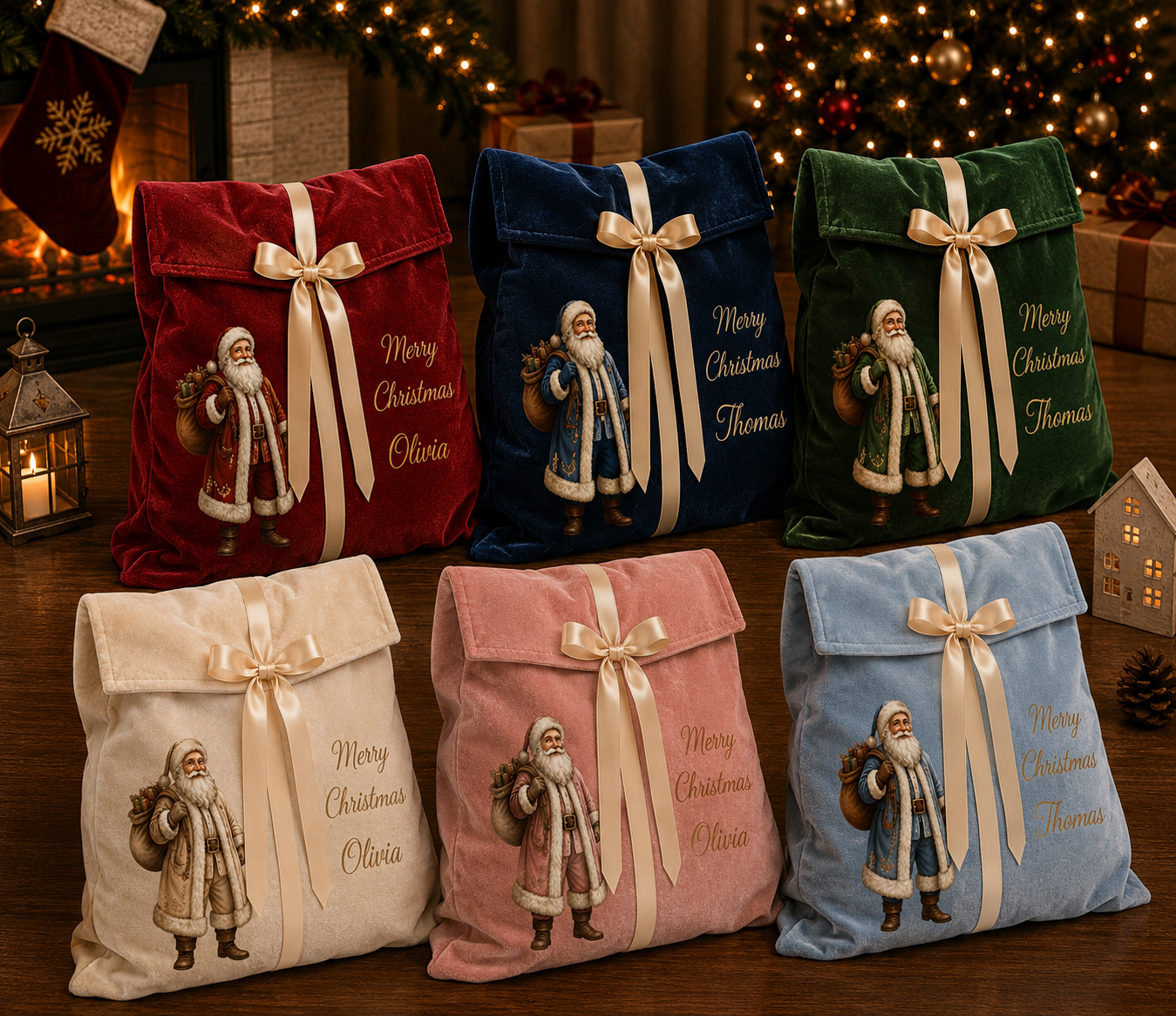 DTF Santas for RST Christmas Range Please read description regarding the writing PRE-Order due August
