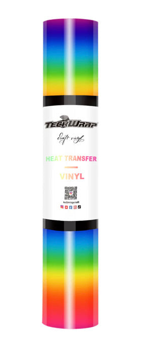 Teckwrap PU Rainbow Stripes HTV (Heat Transfer Vinyl)*