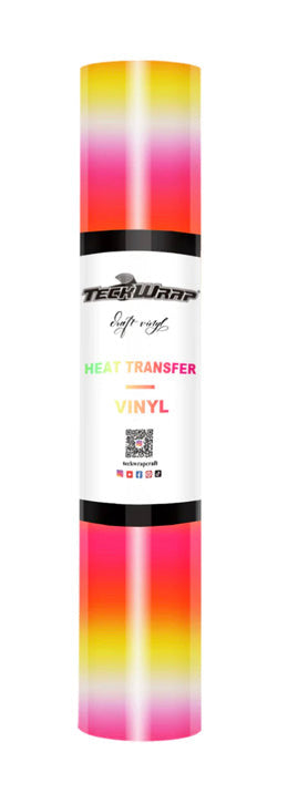 Teckwrap PU Rainbow Stripes HTV (Heat Transfer Vinyl)*