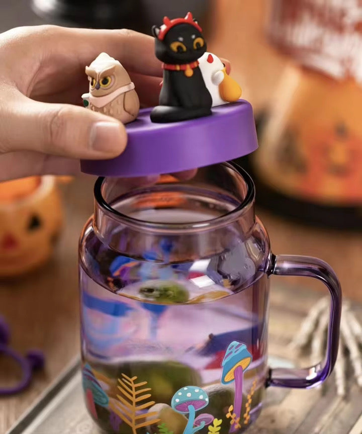 Purple High borosilicate glass Halloween Mug - Due END JULY