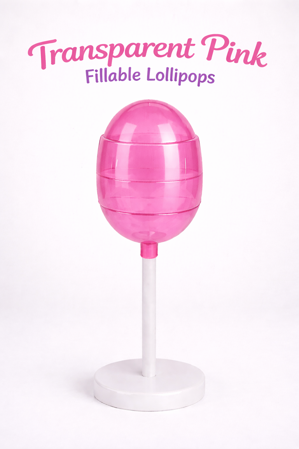 PRE-ORDER Transparent Blue Fillable Lollipops DUE MID JULY