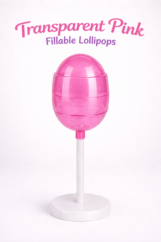 PRE-ORDER Transparent Blue Fillable Lollipops DUE MID JULY
