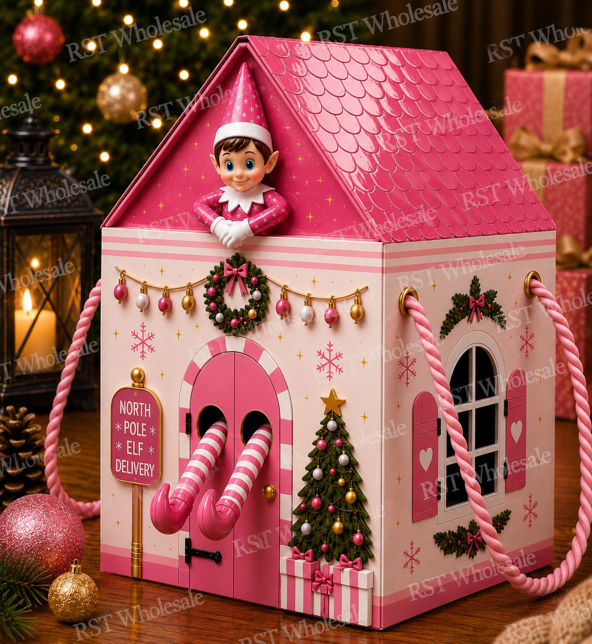 Pink Elf ARRIVAL Box and 18inch Balloons PRE-Order due October