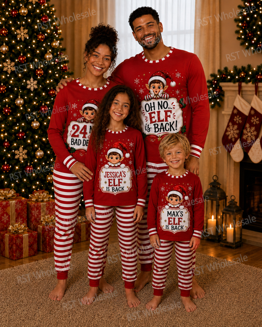 Family Elf Pyjamas Pre-Order due end October
