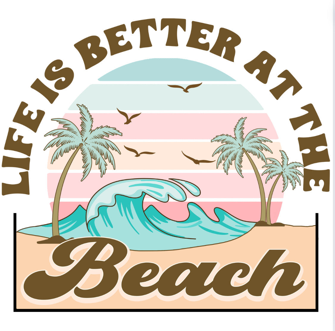 UV DTF - Beach Vibes (multiple designs)