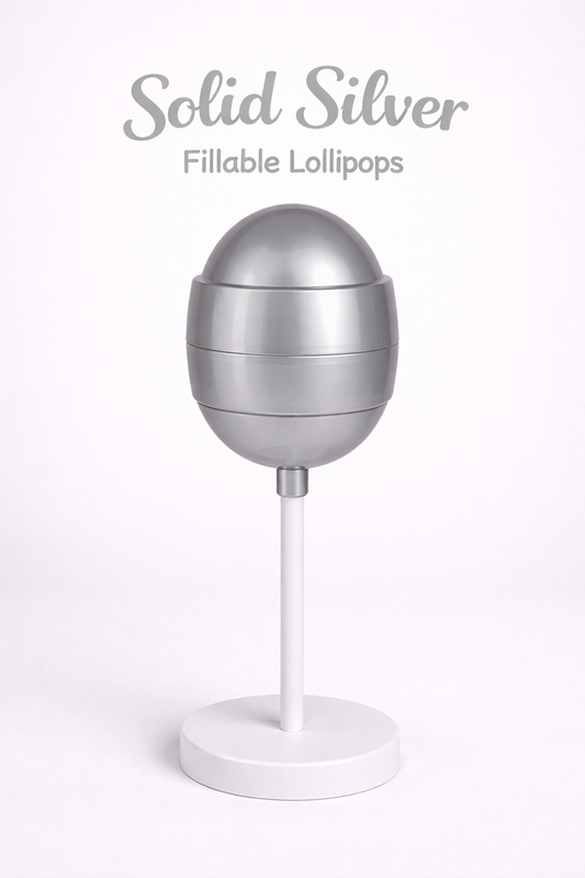 PRE-ORDER Solid Silver Fillable Lollipops DUE MID JULY