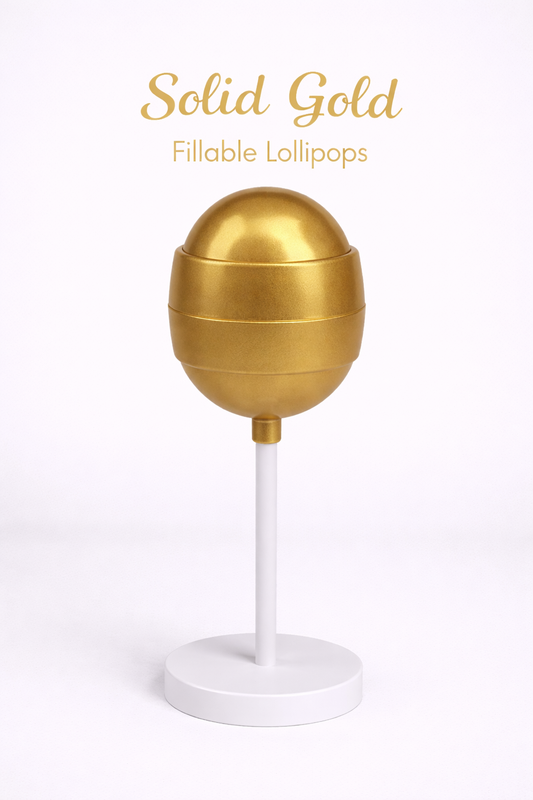 PRE-ORDER Solid Gold Fillable Lollipops DUE MID JULY