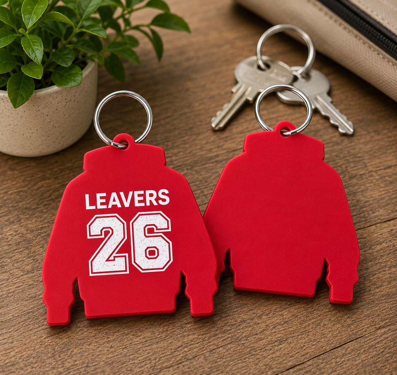 Acrylic 2026 Leavers Hoodie Plaque & Keyring Set (different colour options)