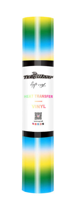 Teckwrap PU Rainbow Stripes HTV (Heat Transfer Vinyl)*