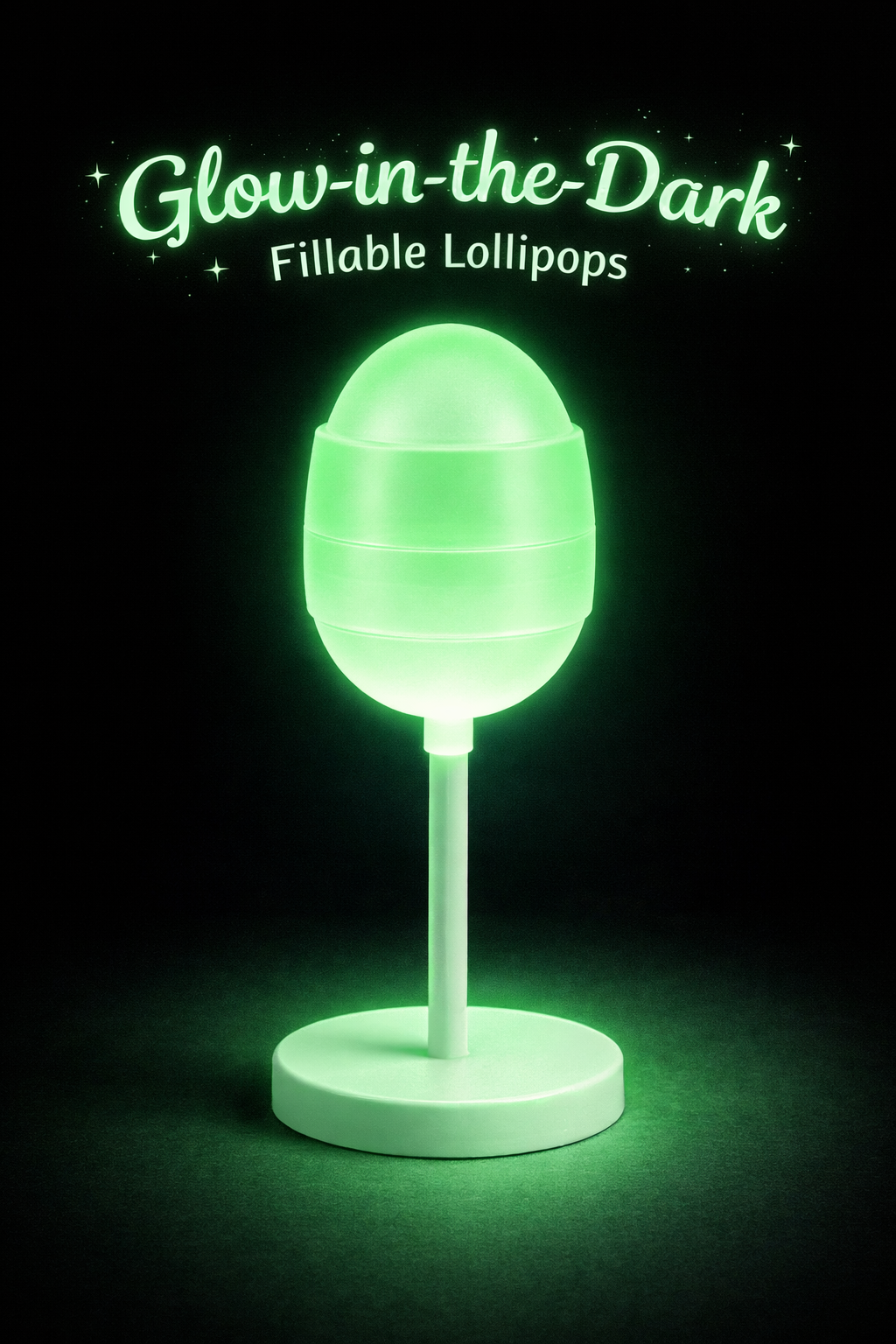PRE-ORDER Glow in The Dark Fillable Lollipops DUE MID JULY