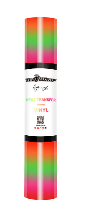 Teckwrap PU Rainbow Stripes HTV (Heat Transfer Vinyl)*