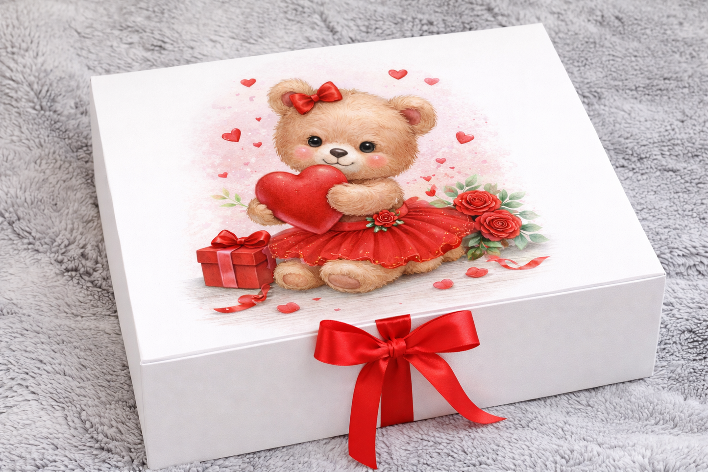 UV - RST Valentines Red Girl Bear - With Heart