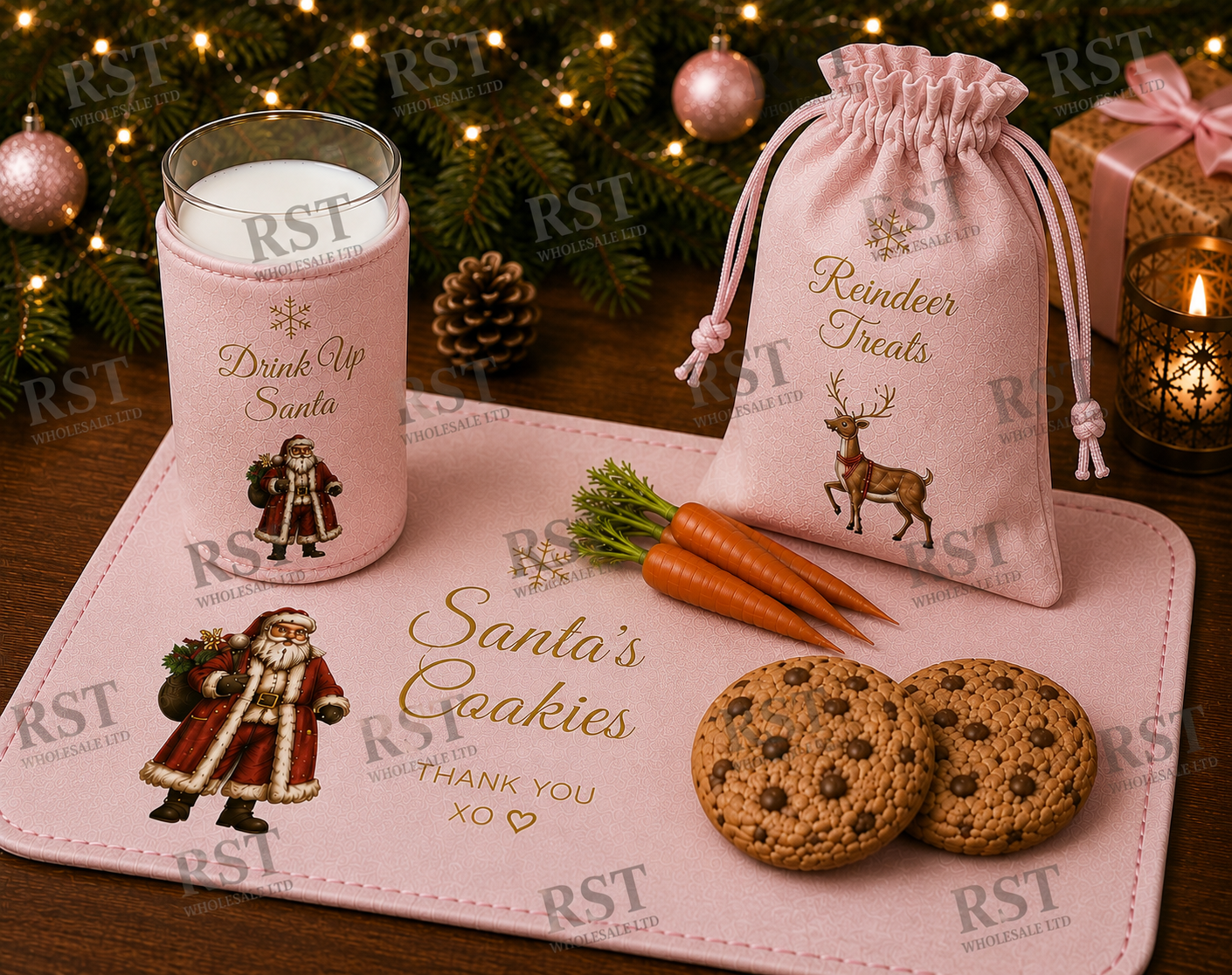 Santa’s Cookie and Milk sets  (Multiple Colour Options)  PRE-ORDER due start August