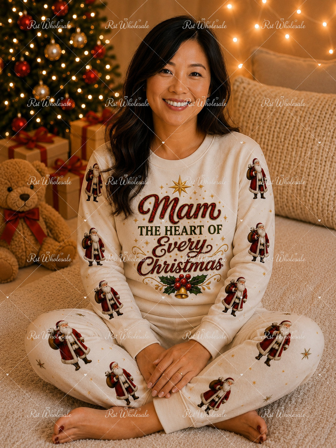 DTF Fabric - Mam The Heart of Every Christmas (Bell)