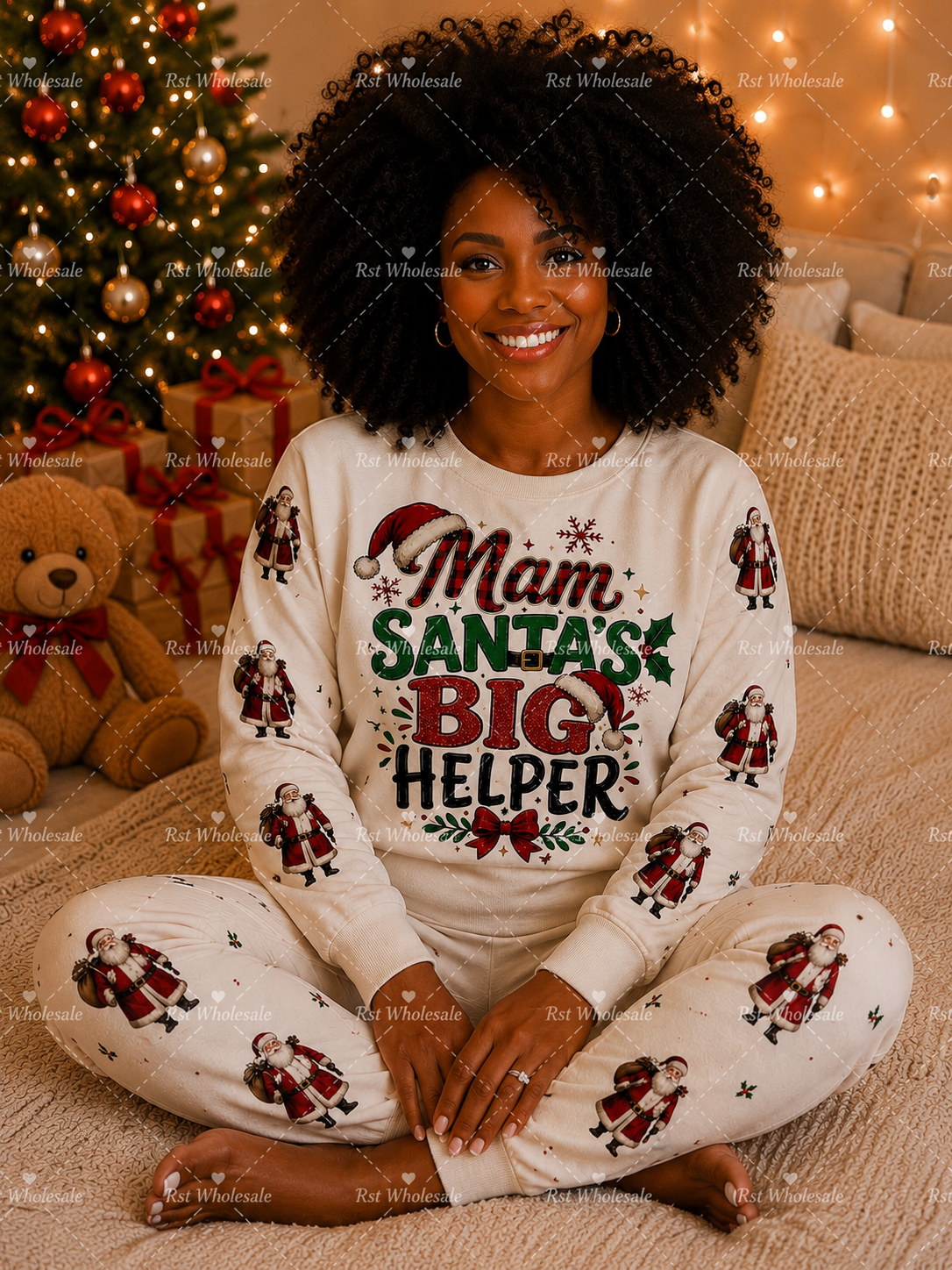 DTF Fabric - Mam Santas Big Helper