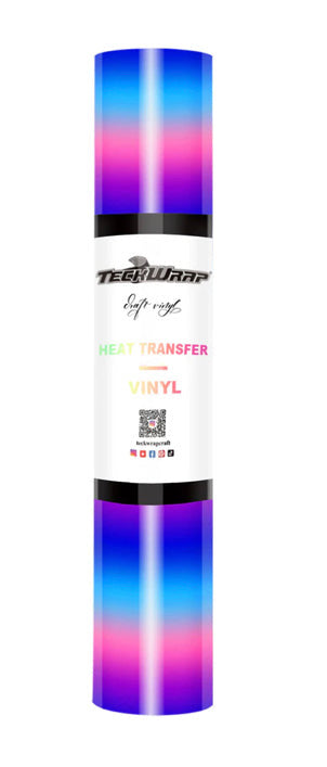 Teckwrap PU Rainbow Stripes HTV (Heat Transfer Vinyl)*