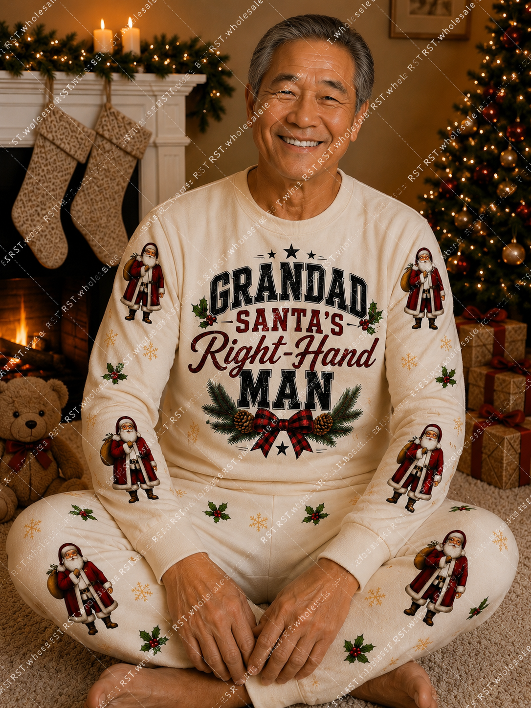 DTF Fabric - Grandad Santa's Right Hand Man